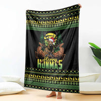 Merry Hunmas Blanket Hunter Deer Santa Hat - Wonder Print Shop