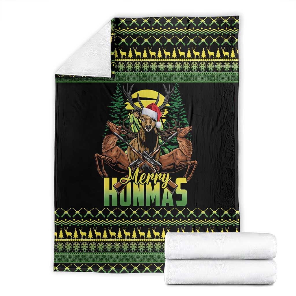 Merry Hunmas Blanket Hunter Deer Santa Hat - Wonder Print Shop