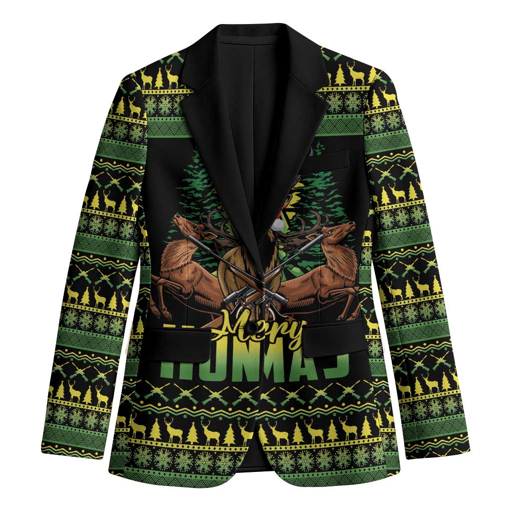 Merry Hunmas Blazer Hunter Deer Santa Hat - Wonder Print Shop
