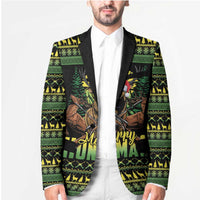 Merry Hunmas Blazer Hunter Deer Santa Hat - Wonder Print Shop