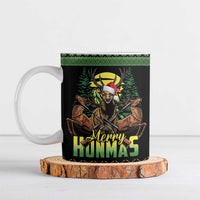 Merry Hunmas Ceramic Mug Hunter Deer Santa Hat - Wonder Print Shop
