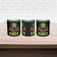 Merry Hunmas Ceramic Mug Hunter Deer Santa Hat - Wonder Print Shop