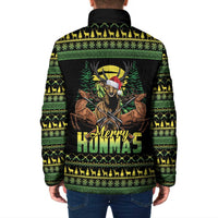 Merry Hunmas Padded Jacket Hunter Deer Santa Hat - Wonder Print Shop