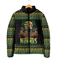 Merry Hunmas Padded Jacket Hunter Deer Santa Hat - Wonder Print Shop