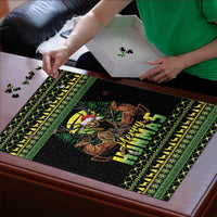 Merry Hunmas Puzzle Hunter Deer Santa Hat - Wonder Print Shop