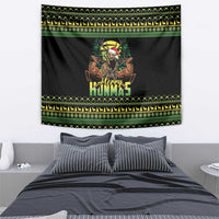 Merry Hunmas Tapestry Hunter Deer Santa Hat - Wonder Print Shop