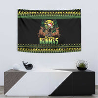 Merry Hunmas Tapestry Hunter Deer Santa Hat - Wonder Print Shop