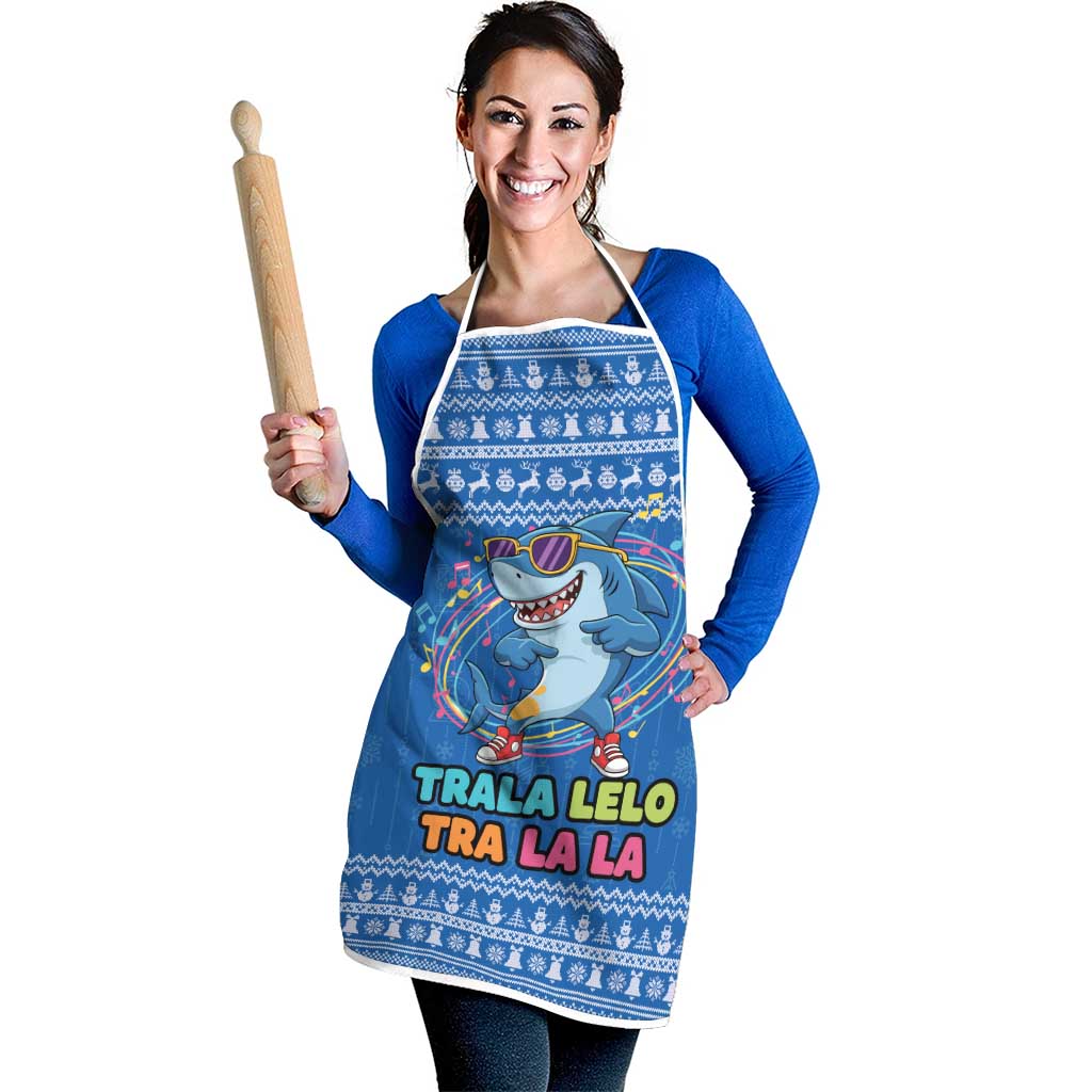 Brainrot Tralalero Tralala Shark Apron Christmas Funny - Wonder Print Shop
