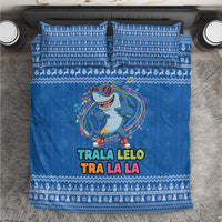 Brainrot Tralalero Tralala Shark Bedding Set Christmas Funny - Wonder Print Shop