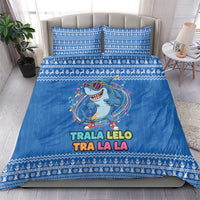 Brainrot Tralalero Tralala Shark Bedding Set Christmas Funny - Wonder Print Shop