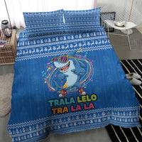 Brainrot Tralalero Tralala Shark Bedding Set Christmas Funny - Wonder Print Shop