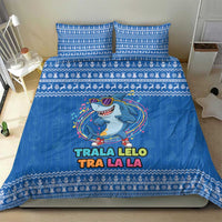 Brainrot Tralalero Tralala Shark Bedding Set Christmas Funny - Wonder Print Shop