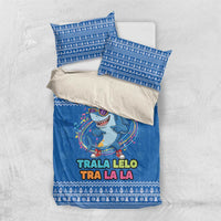 Brainrot Tralalero Tralala Shark Bedding Set Christmas Funny - Wonder Print Shop
