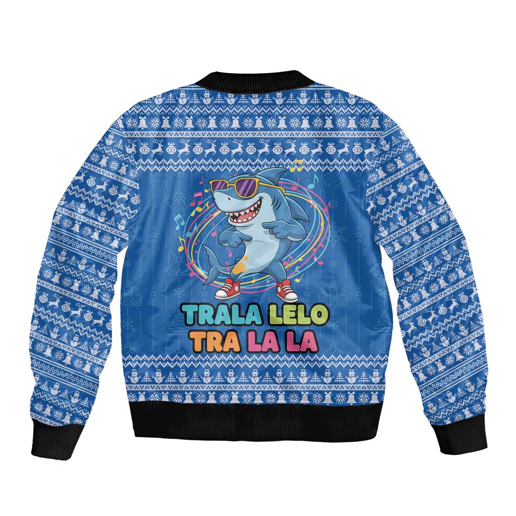 Brainrot Tralalero Tralala Shark Bomber Jacket Christmas Funny - Wonder Print Shop