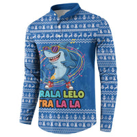 Brainrot Tralalero Tralala Shark Button Sweatshirt Christmas Funny - Wonder Print Shop