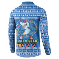 Brainrot Tralalero Tralala Shark Button Sweatshirt Christmas Funny - Wonder Print Shop