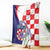 Croatia Hrvatska Checkerboard Blanket Coat Of Arms With Iris Croatica