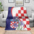 Croatia Hrvatska Checkerboard Blanket Coat Of Arms With Iris Croatica