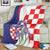 Croatia Hrvatska Checkerboard Blanket Coat Of Arms With Iris Croatica