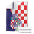 Croatia Hrvatska Checkerboard Blanket Coat Of Arms With Iris Croatica