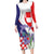 Croatia Hrvatska Checkerboard Family Matching Long Sleeve Bodycon Dress and Hawaiian Shirt Coat Of Arms With Iris Croatica