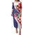 Croatia Hrvatska Checkerboard Family Matching Puletasi and Hawaiian Shirt Coat Of Arms With Iris Croatica