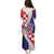 Croatia Hrvatska Checkerboard Family Matching Puletasi and Hawaiian Shirt Coat Of Arms With Iris Croatica