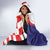 Croatia Hrvatska Checkerboard Hooded Blanket Coat Of Arms With Iris Croatica