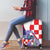 Croatia Hrvatska Checkerboard Luggage Cover Coat Of Arms With Iris Croatica