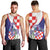 Croatia Hrvatska Checkerboard Men Tank Top Coat Of Arms With Iris Croatica