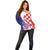 Croatia Hrvatska Checkerboard Off Shoulder Sweater Coat Of Arms With Iris Croatica