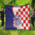 Croatia Hrvatska Checkerboard Quilt Coat Of Arms With Iris Croatica