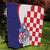 Croatia Hrvatska Checkerboard Quilt Coat Of Arms With Iris Croatica