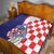 Croatia Hrvatska Checkerboard Quilt Coat Of Arms With Iris Croatica