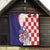 Croatia Hrvatska Checkerboard Quilt Coat Of Arms With Iris Croatica