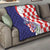 Croatia Hrvatska Checkerboard Quilt Coat Of Arms With Iris Croatica