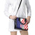 Croatia Hrvatska Checkerboard Shoulder Handbag Coat Of Arms With Iris Croatica