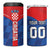 Custom Croatia Football 4 in 1 Can Cooler Tumbler Hrvatska Nogometna Reprezentacija