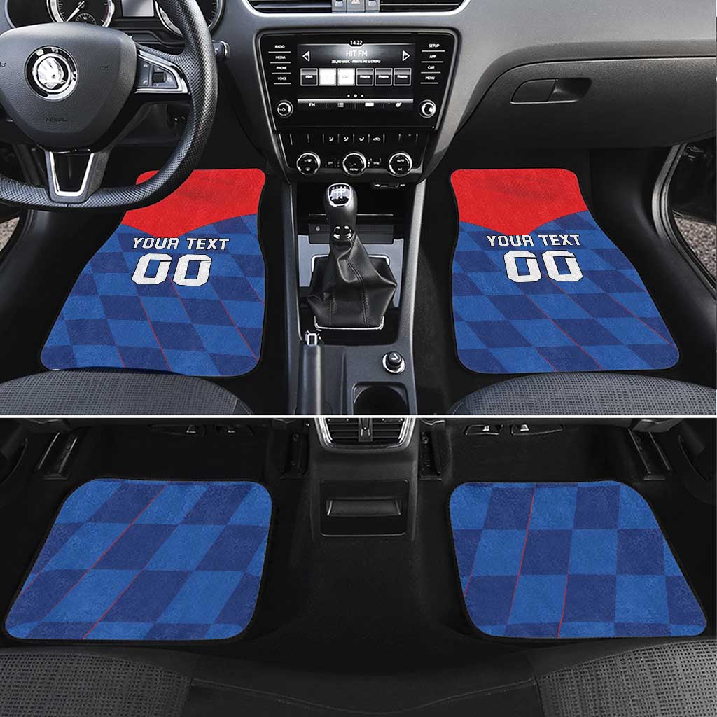 Custom Croatia Football Car Mats Hrvatska Nogometna Reprezentacija