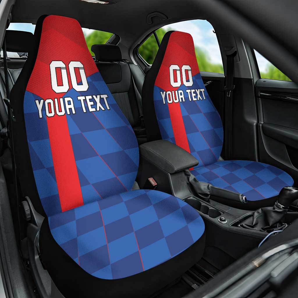 Custom Croatia Football Car Seat Cover Hrvatska Nogometna Reprezentacija