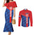 Custom Croatia Football Couples Matching Mermaid Dress and Long Sleeve Button Shirt Hrvatska Nogometna Reprezentacija