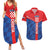 Custom Croatia Football Couples Matching Summer Maxi Dress and Hawaiian Shirt Hrvatska Nogometna Reprezentacija