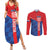 Custom Croatia Football Couples Matching Summer Maxi Dress and Long Sleeve Button Shirt Hrvatska Nogometna Reprezentacija