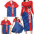 Custom Croatia Football Family Matching Long Sleeve Bodycon Dress and Hawaiian Shirt Hrvatska Nogometna Reprezentacija