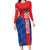 Custom Croatia Football Family Matching Long Sleeve Bodycon Dress and Hawaiian Shirt Hrvatska Nogometna Reprezentacija