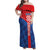 Custom Croatia Football Family Matching Off Shoulder Maxi Dress and Hawaiian Shirt Hrvatska Nogometna Reprezentacija