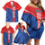 Custom Croatia Football Family Matching Off Shoulder Short Dress and Hawaiian Shirt Hrvatska Nogometna Reprezentacija