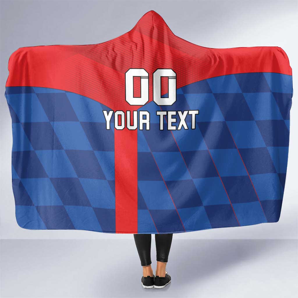 Custom Croatia Football Hooded Blanket Hrvatska Nogometna Reprezentacija