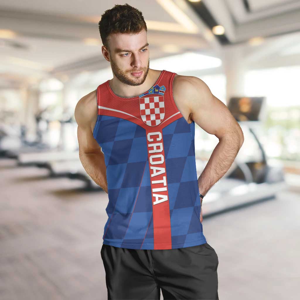 Custom Croatia Football Men Tank Top Hrvatska Nogometna Reprezentacija