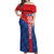 Custom Croatia Football Off Shoulder Maxi Dress Hrvatska Nogometna Reprezentacija